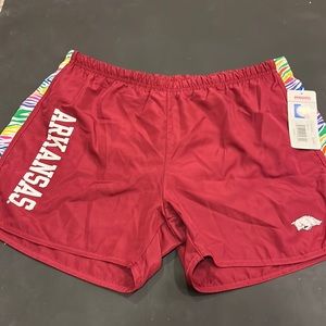 Arkansas Razorback Shorts. NWT. Woman’s. Large.